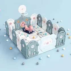 2021 Best 18 Pig Panel + 2 Gates Portable Play Yard with Gate for Babies Infant Toddlers Indoor and outdoor Playpens