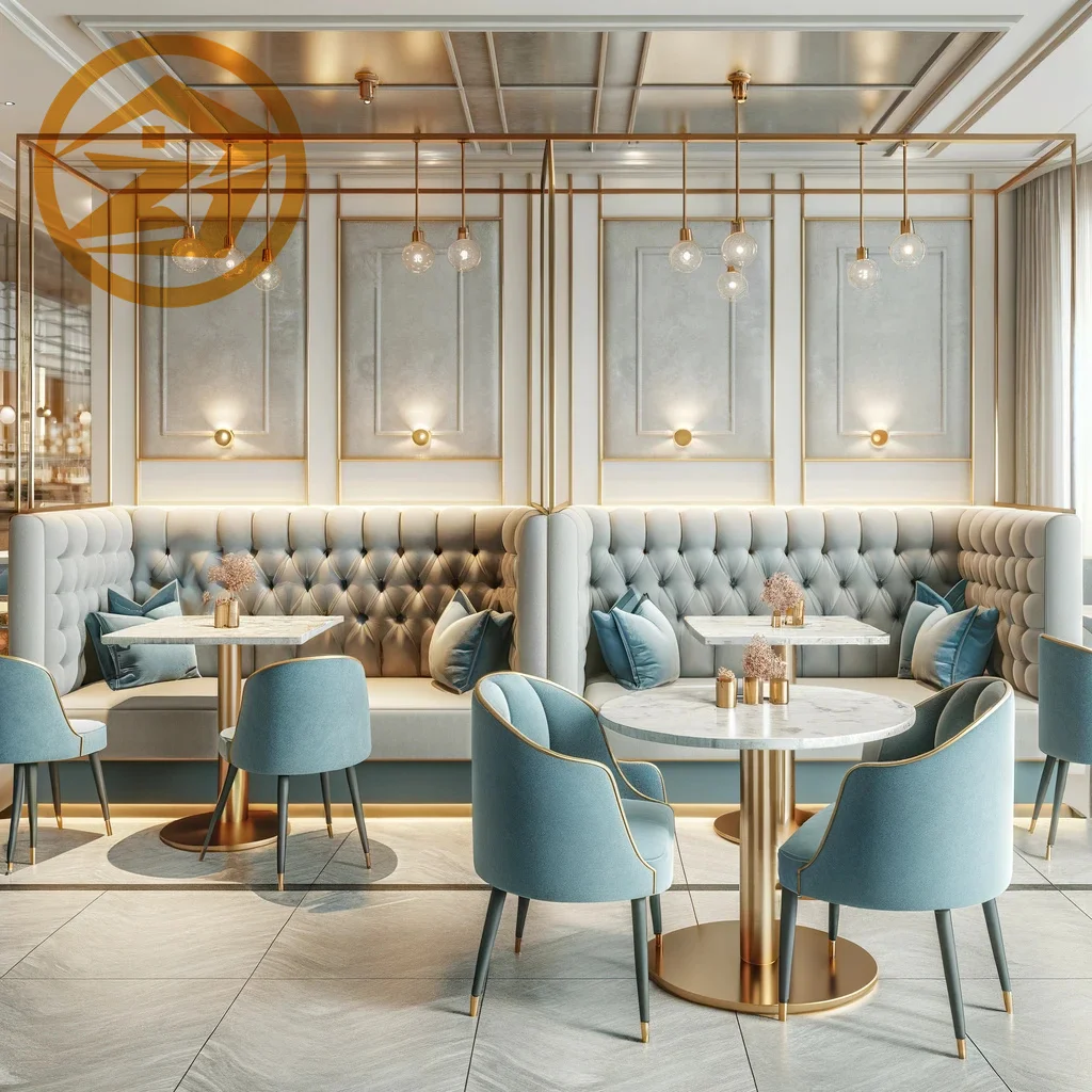 Wholesale modern fast food dinning room cafe shop furniture dining table and chairs set for restaurant