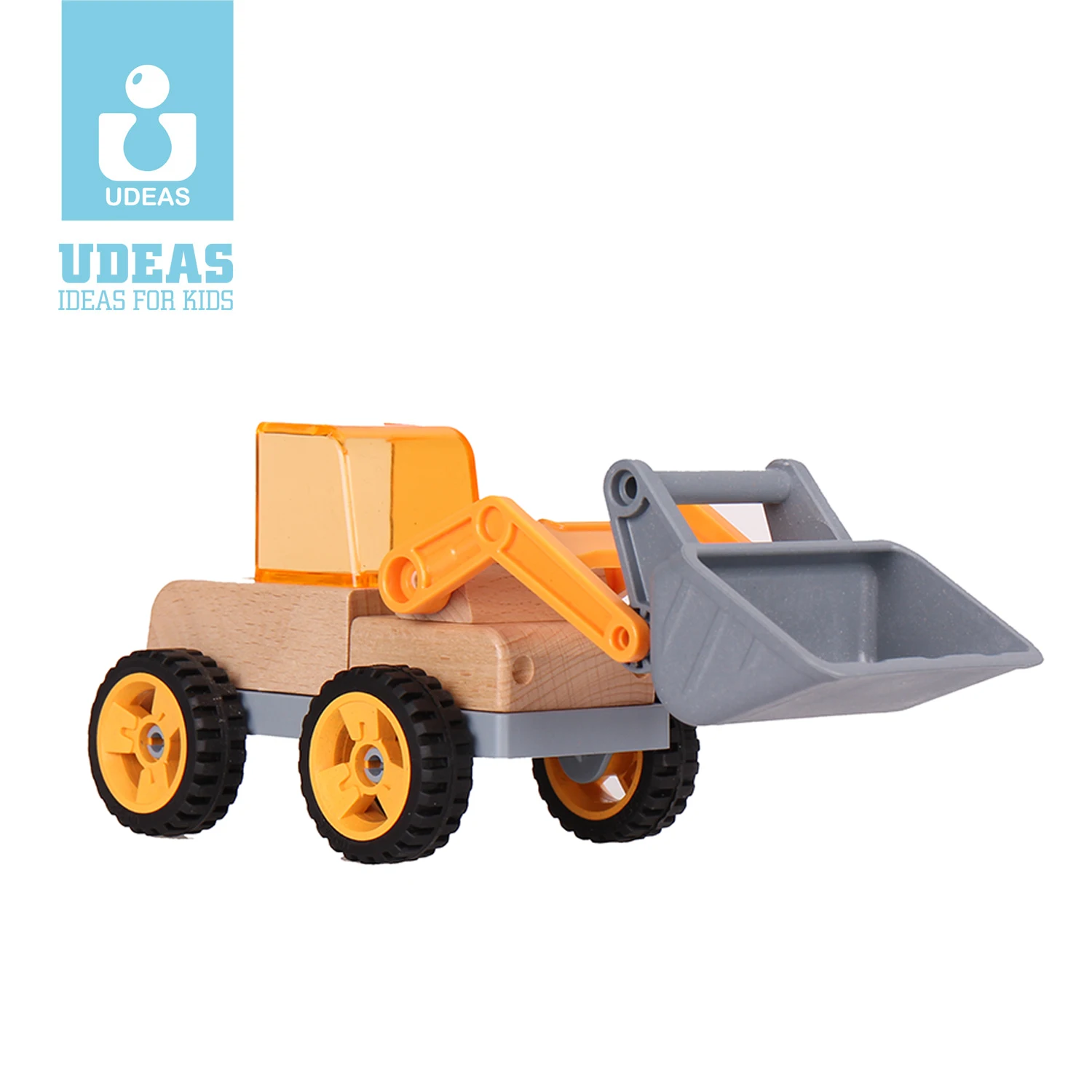 wooden children toys Educational Wooden Toy Car Assemble Engineering Construction Vehicles Wooden Truck Pull Back Toys