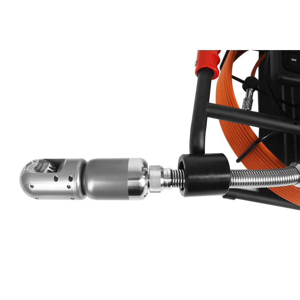 PipeCam 50MM Probe Pan 360 Tilt 180 Camera Head 30M 60M  8' Screen CCTV Sewer Pipe Camera Used For Drain Pipeline Inspection