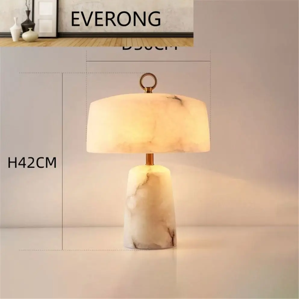Luxury Marble Household Lamp Spanish Alabaster Table Lamp Bedroom Dining Modern Table Lamp