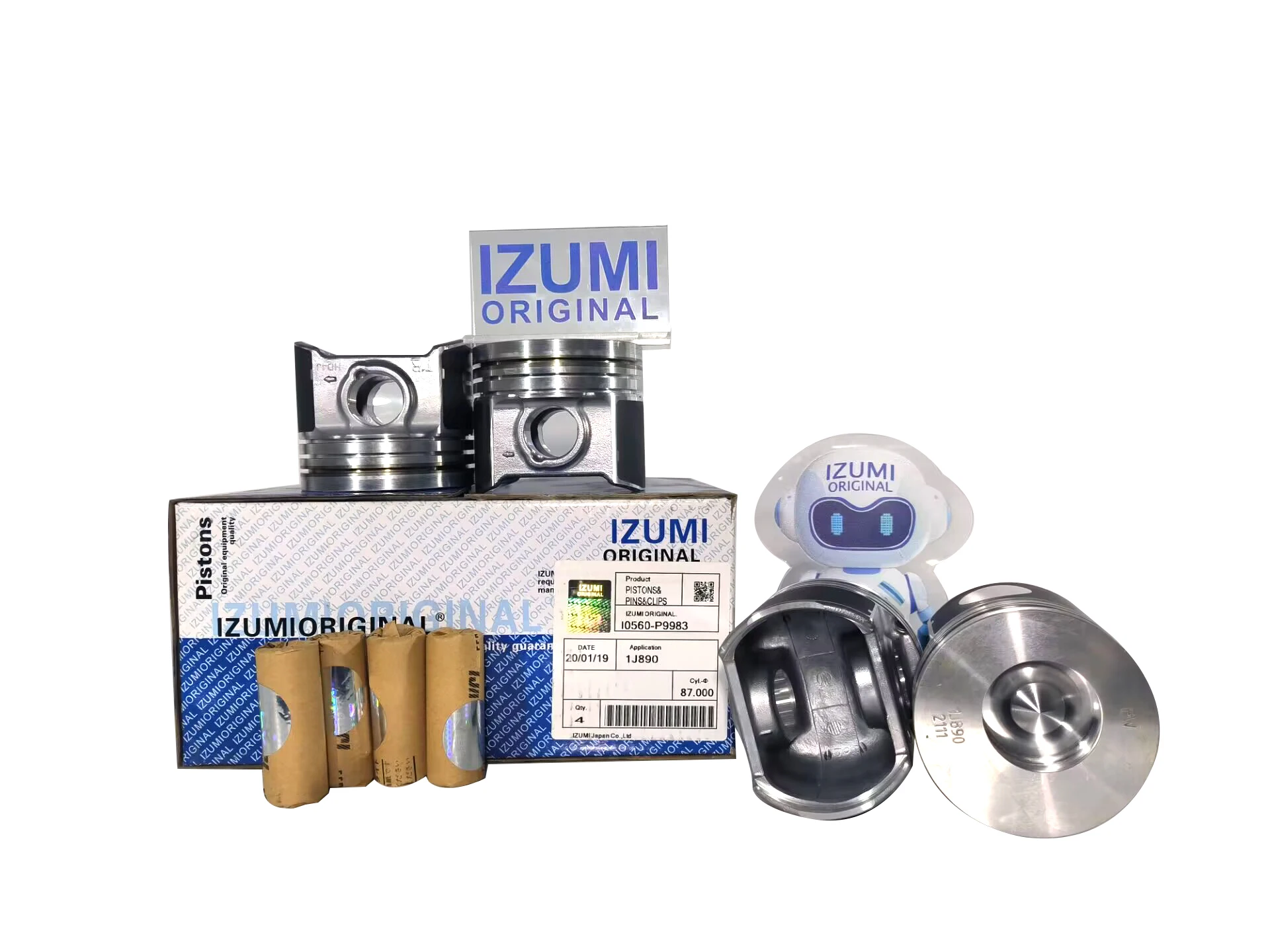 Оригинальные детали дизельного двигателя IZUMI 1J890 поршень 1J881 1J884 1J700 Запчасти для строительной техники V3307 V3300 kubota