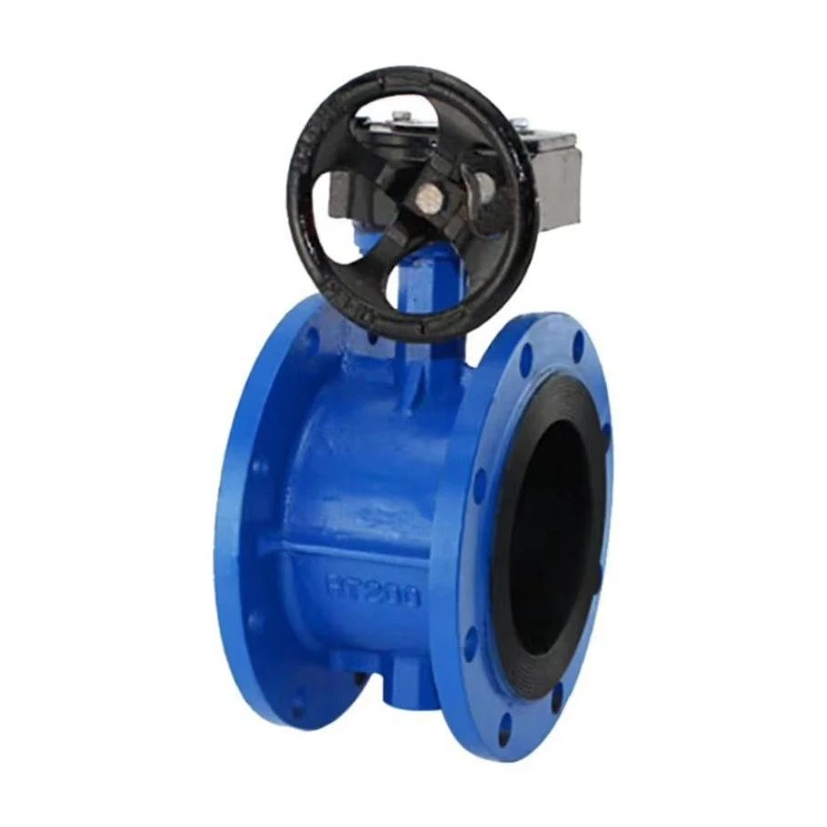 Guaranteed Quality Proper Price Valve Iron Cast Hard Seal Waffle Flanged Type Butterfly Valve