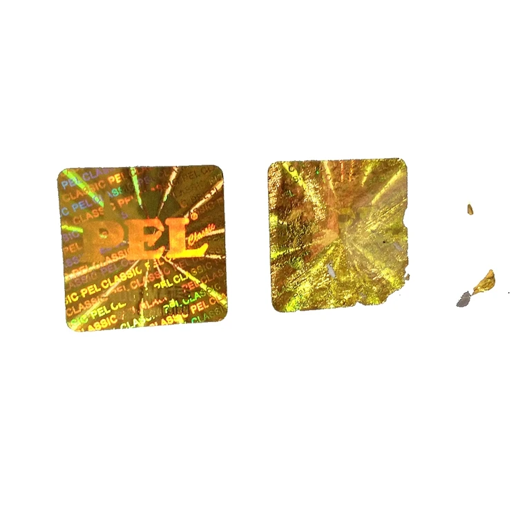 Warranty VOID tamper evident 3D laser Hologram Sticker for packaging