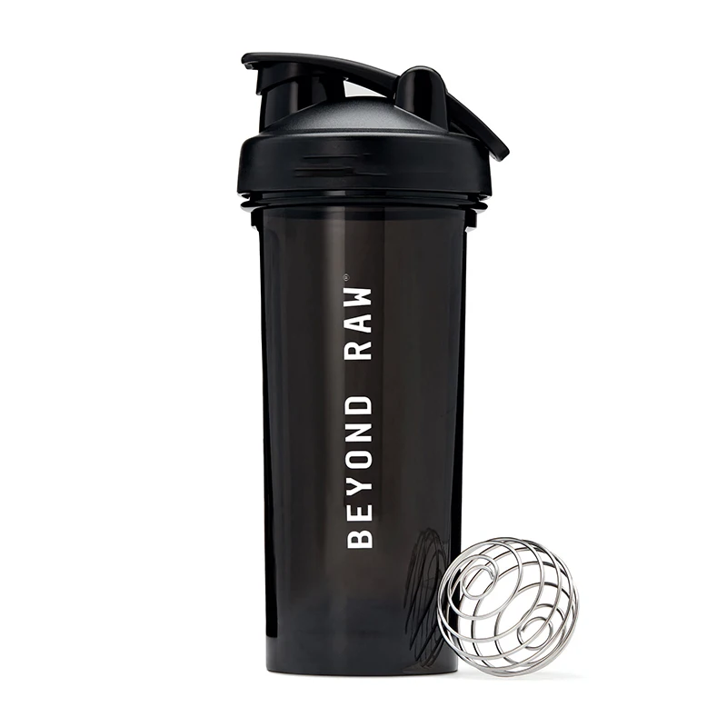 Hot Selling 400ml Double Wall Shaker Water Bottle Plastic  Tumbler Gym Water Bottle With Logo