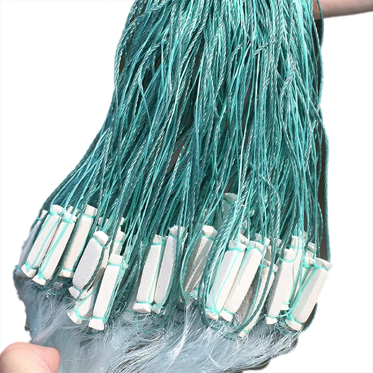Strong 3 layers fishing net gill net grid fishing network