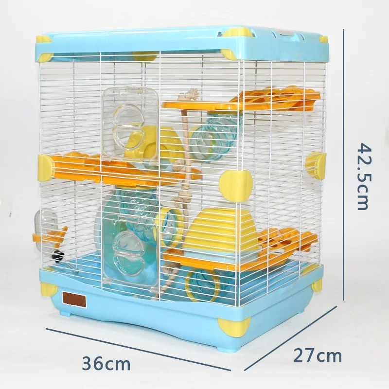 Manufacturer Wholesale Custom Plastic Luxury Portable Castle 3 Tier Large Cheap Hamster Cage