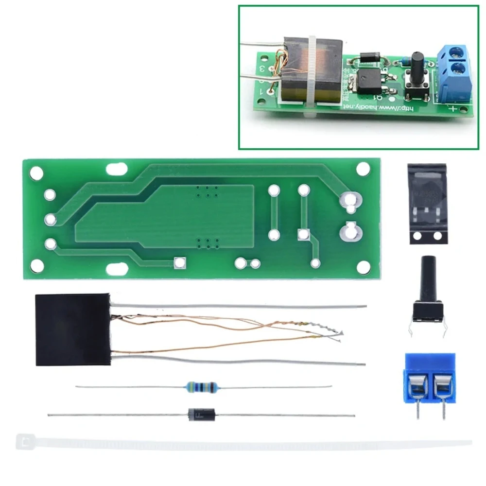 HV-1 High Voltage Generator Arc Ignition DIY Kit Arc Generator Arc Cigarette Igniter Kit DIY High Voltage Module DC 3-5V Lighter