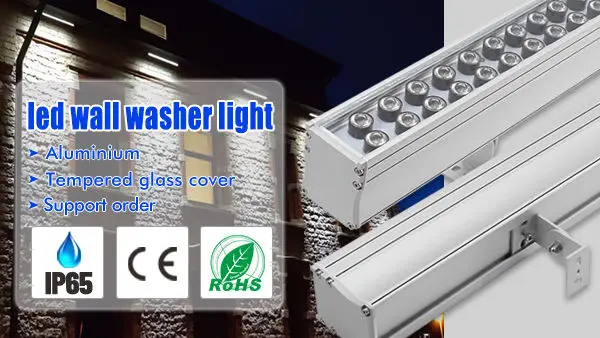 Architectural outdoor decorative wall washer light IP65 dmx led wall washer