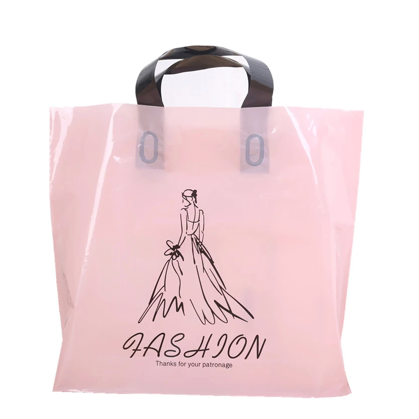 Полиэтиленовые пакеты на заказ мягкие петли ручки Ldpe/Hdpe прозрачные пластиковые для упаковки одежды