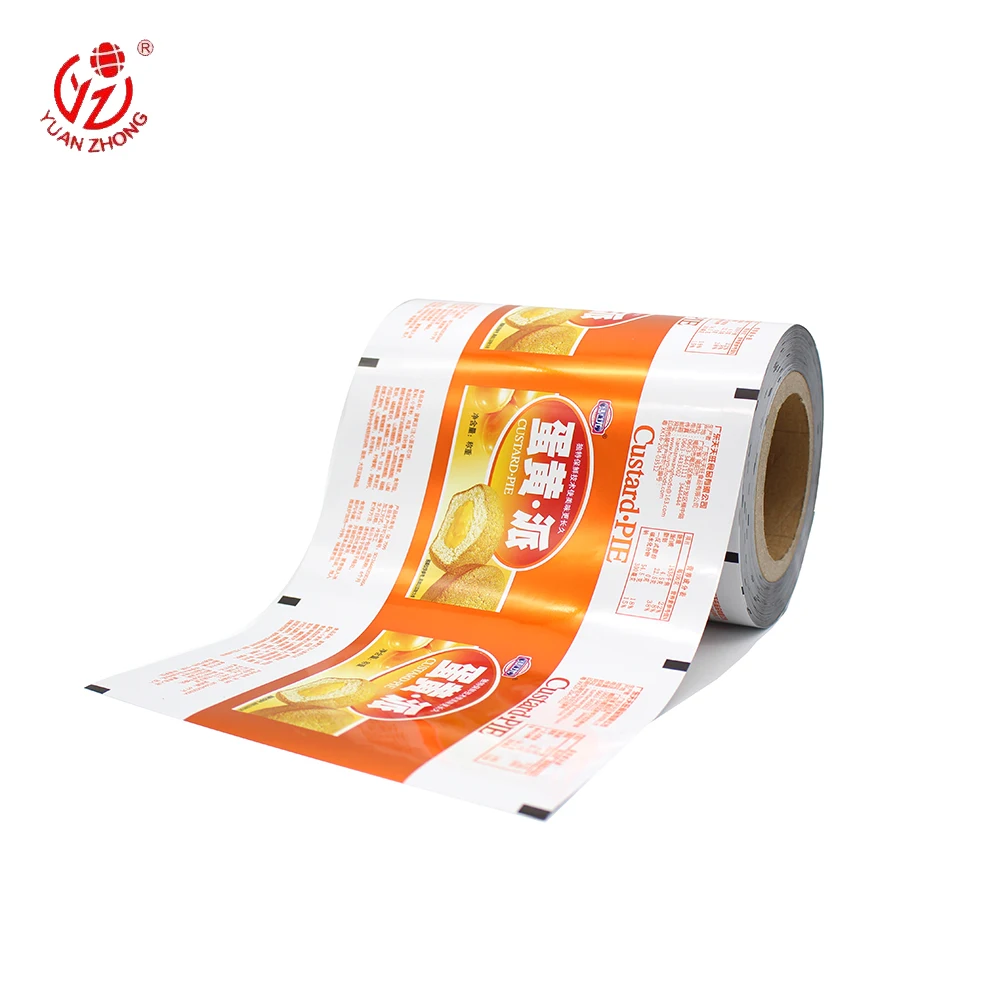 Food Grade Bopp Vmpet Pe Package Film Roll Coffee Packaging Bags Custom Logo Cake Package Film