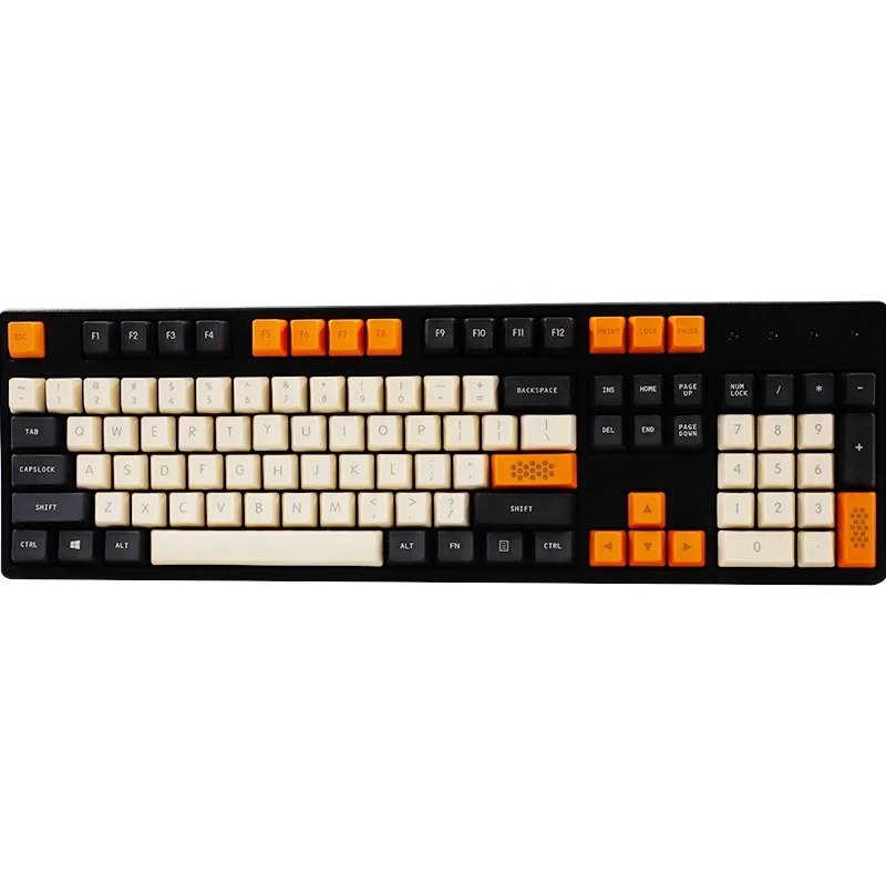 2021 Hotsale 136 Keys European ANSI ISO-DE OEM PBT Carbon Keycaps for Cherry MX Switches Mechanical Keyboard