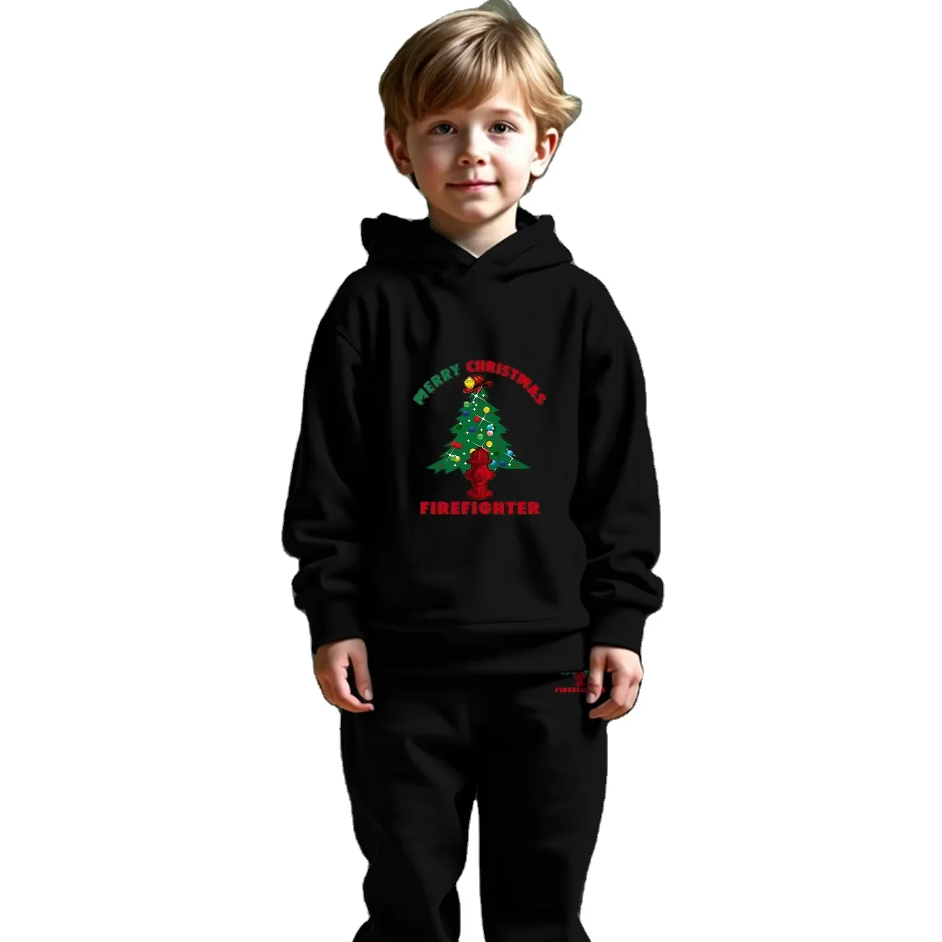 Wholesale Boys and Girls Autumn and Winter Sweatshirt Set Fashion Rest Two Pieces 7-12 Years Old Kids Clothes