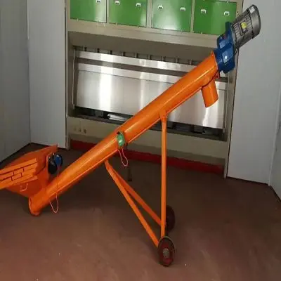 stainless steel screw conveyor auger screw conveyer feeder wth hopper