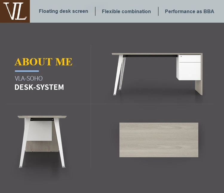 Low Price European Style Modern Appearance and General Use Multi Furniture Sets Small Corner Home Office Desk for Home Office