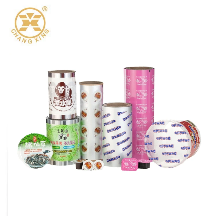 PP Bubble Tea Cup Plastic Coffee Milk Tea Fruit Juice Drinks Cup Sealing Packaging Film Lidding Film for Container Cover