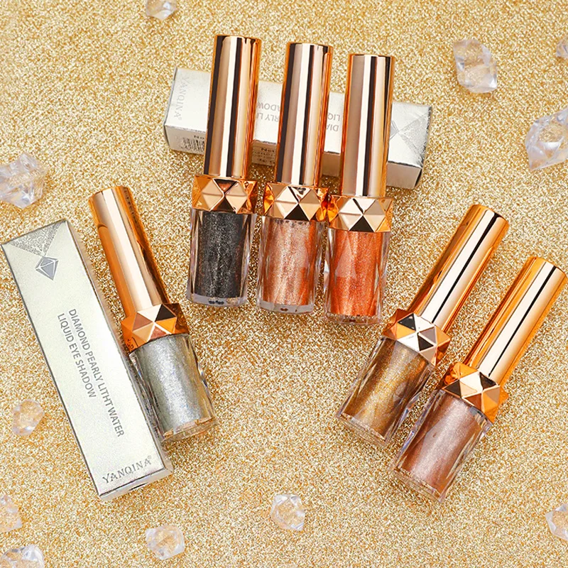 Best Eyeshadow Metallic Diamond Shiny Liquid Eyeshadow Highlighter Cosmetic
