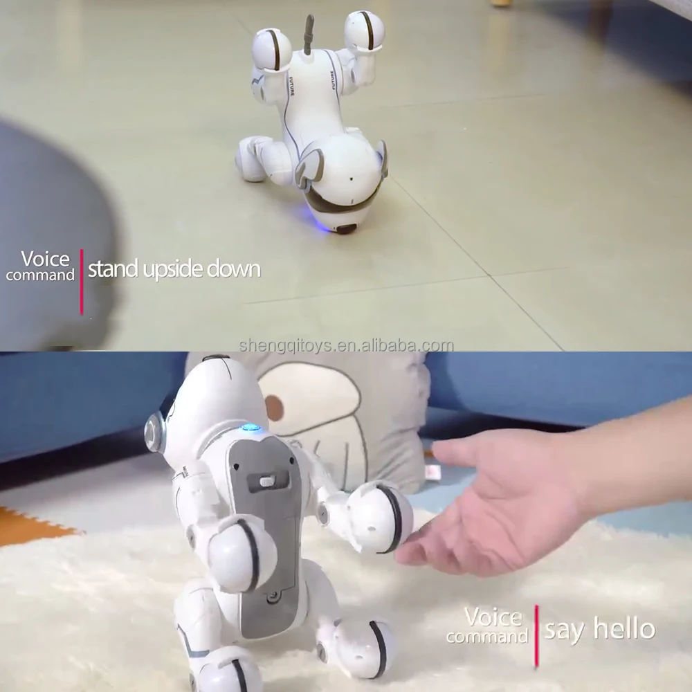 Lucky Toys Programmable Robotic Dog Toy  Remote Control Pet with Touch Function Voice Control for Kids