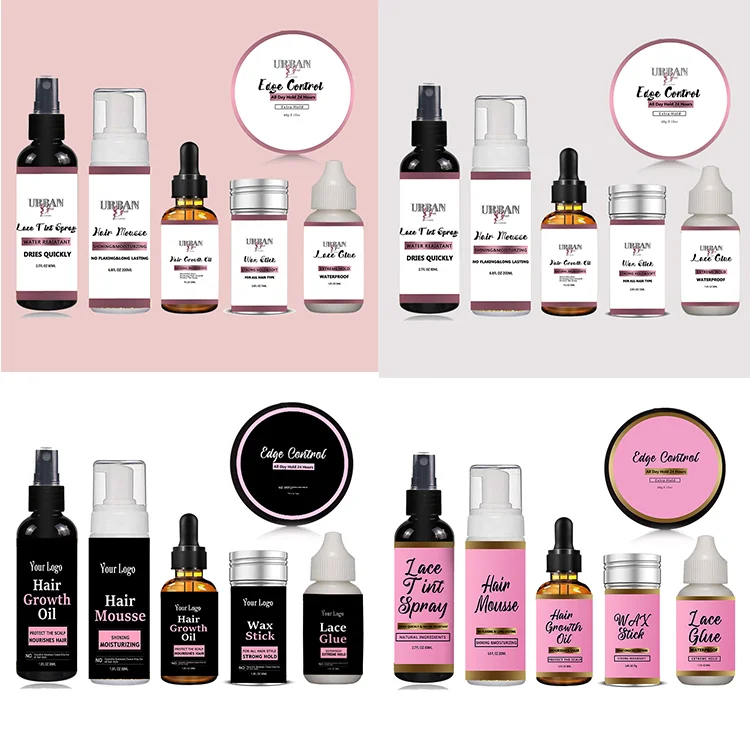 OEM Lace Glue Waterproof Remover Private Label Custom Package Bond Glue Lace Wig Adhesive Hair Extensions Tools