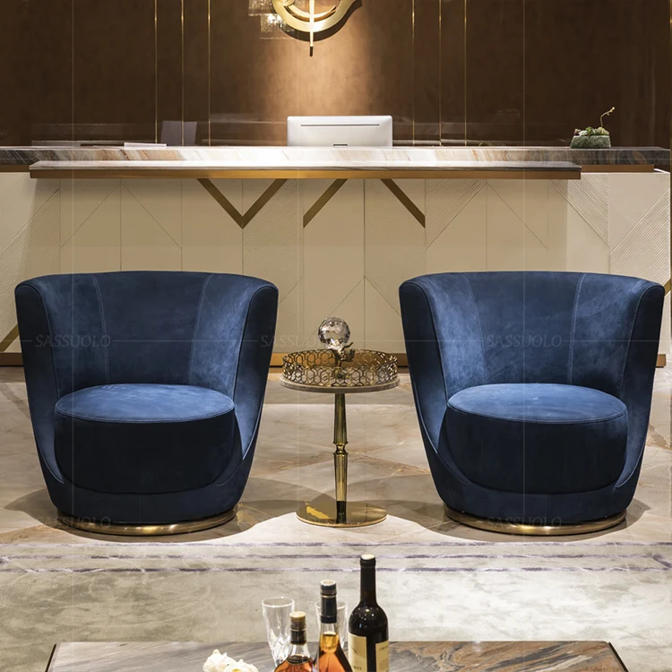 Sassuolo compact high back designer chair coffee negotiation chair leisure single chair corner sofa