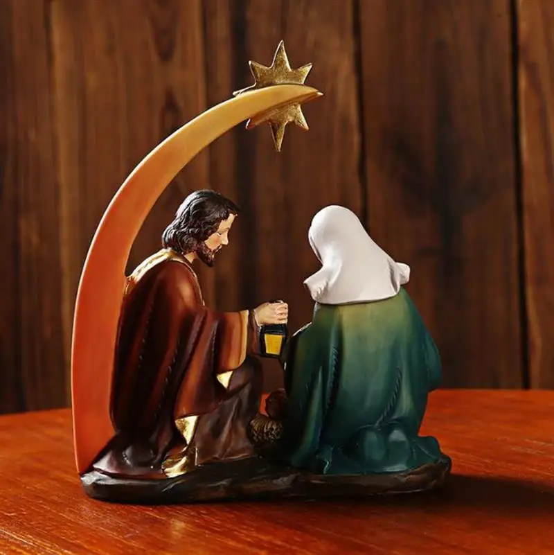 Religious Ornaments Nativity Holy Family Statue Gift Decoration Christ