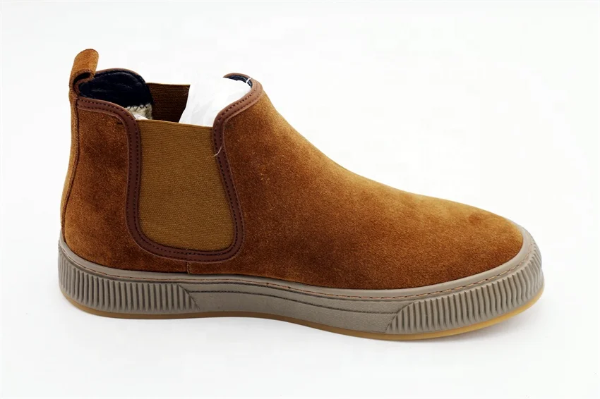 LANCI High Quality Tip Brown Black Lace Leather Increase Casual Boots Genuine Leather  Shoes For Men