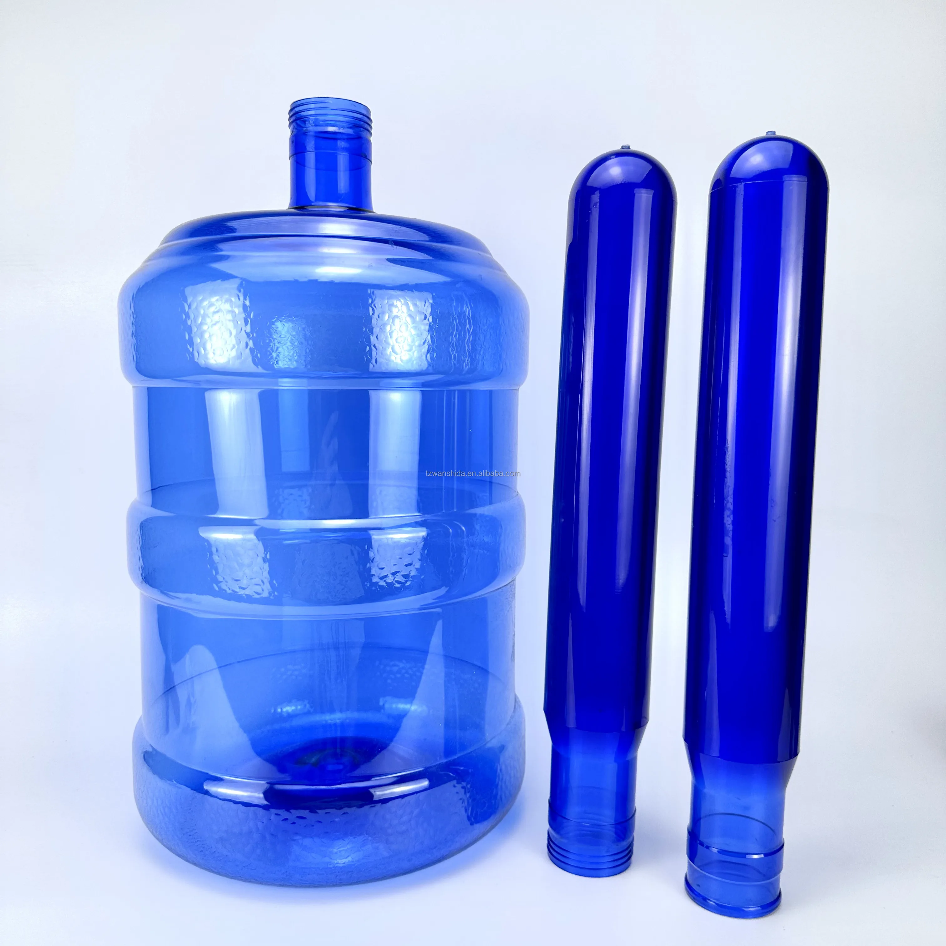 5gallon 700g 730g Blow Moulding Machine 20 Liter  750g Plastic Blue transparent 5gallon PET preform