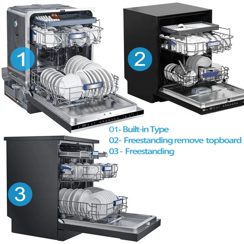 Home kitchen 810mm built-in dishwasher high temperature cleaning automatic drying dishwasher