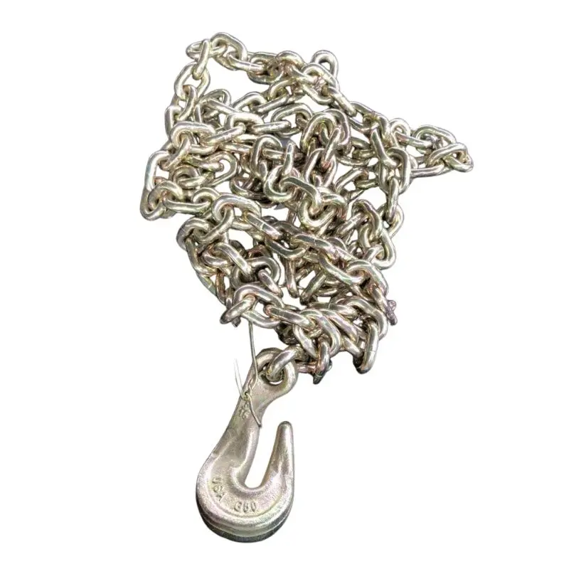 High Quality Yellow Zinc Galvanized G80 G70 Lifting Chain with Hooks