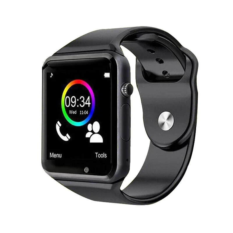 
2019 New Smart Watch Sync Notifier Support SIM TF Card Connectivity Apple iphone Android Phone Women Men Smartwatch A1 