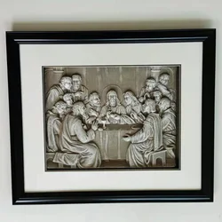 Religioso cudros ultima cena guadalupe religious familia Jesus cross mary last supper  wall arts framed 3d mat board air parcel