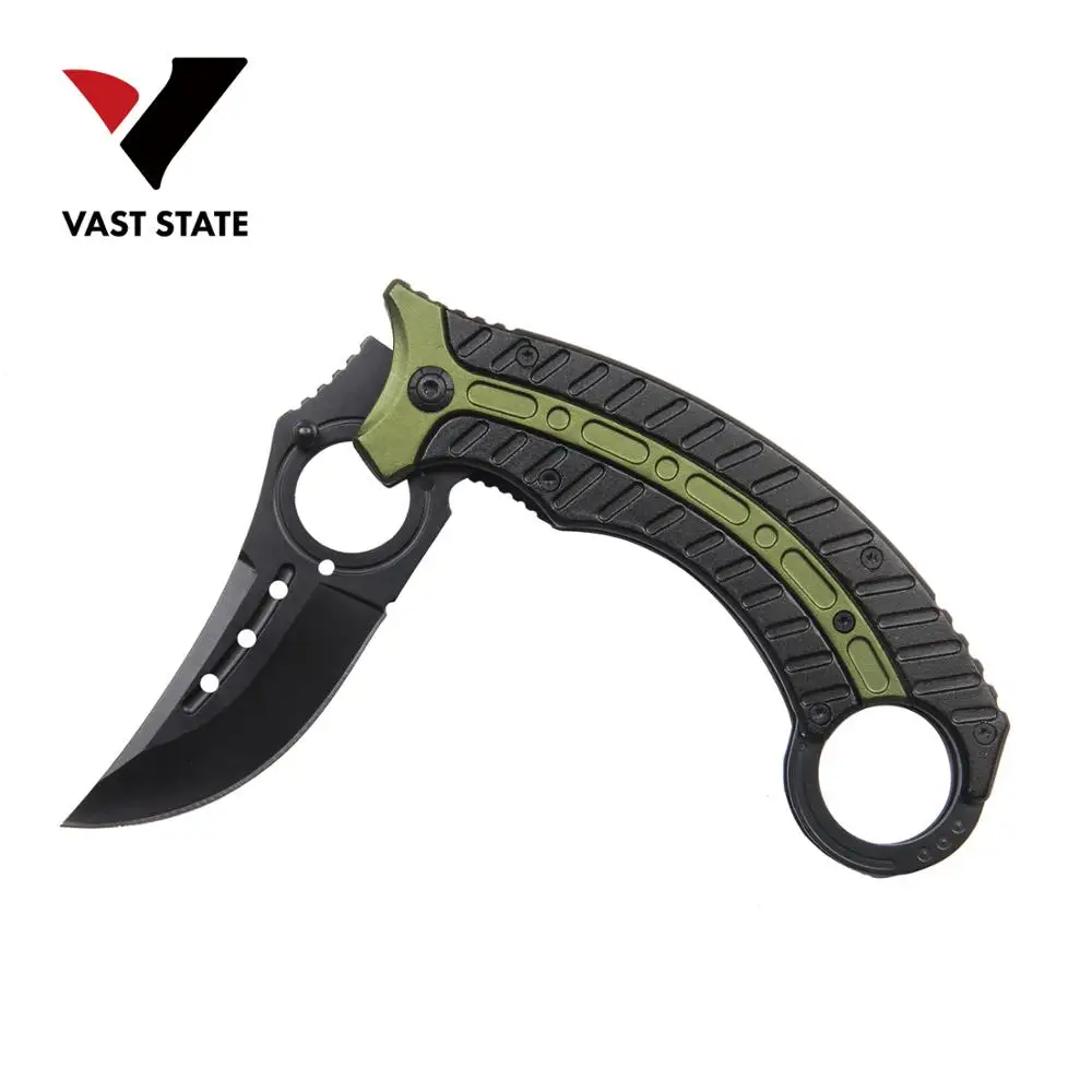 
Camping Tools Game Knife CS GO Counter Strike Karambit With Sheath Tiger Fade Tooth Real game Combat Knife 