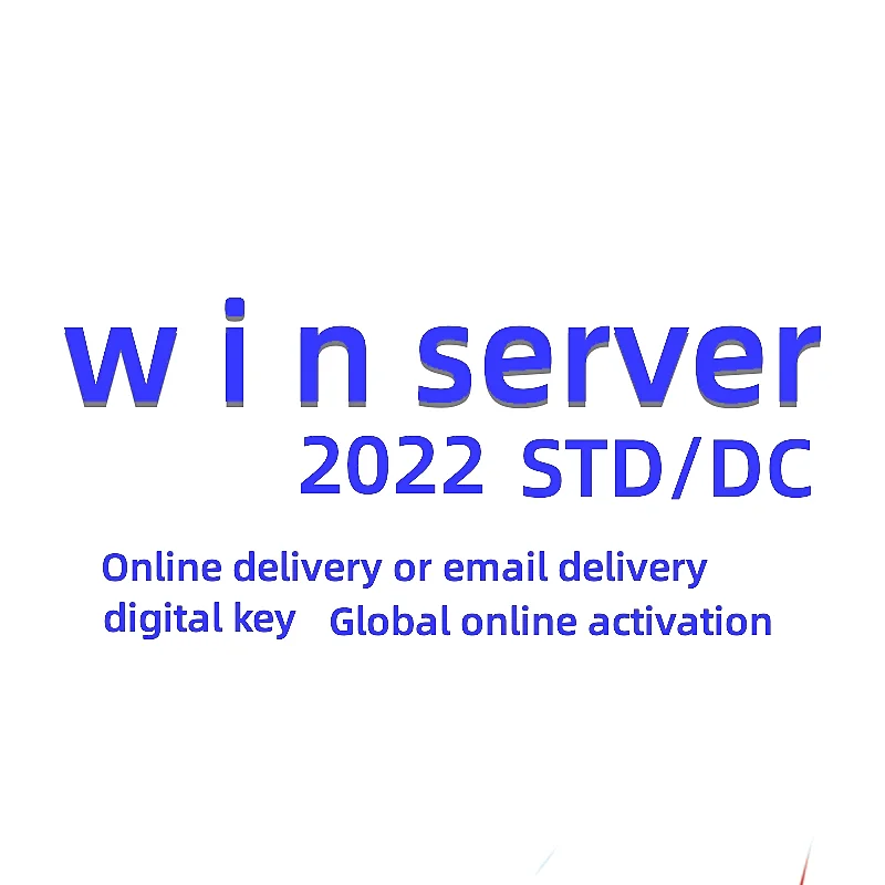 server 2022  100%Online activation  digital license   5 users   retail key  win server 2022