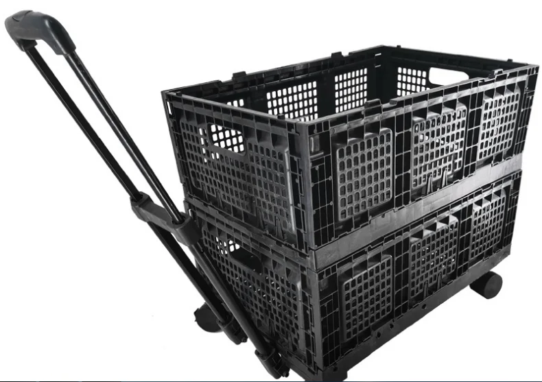 Hotsale factory  produced baskets Plastic wicker storage fruit and vegetable basket Collapsible basket