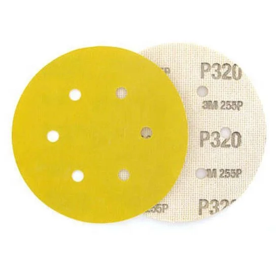 Aluminum Oxide Round 3M Hookit 255P Sanding disc Type Sanding Disc Hook and Loop with Holes