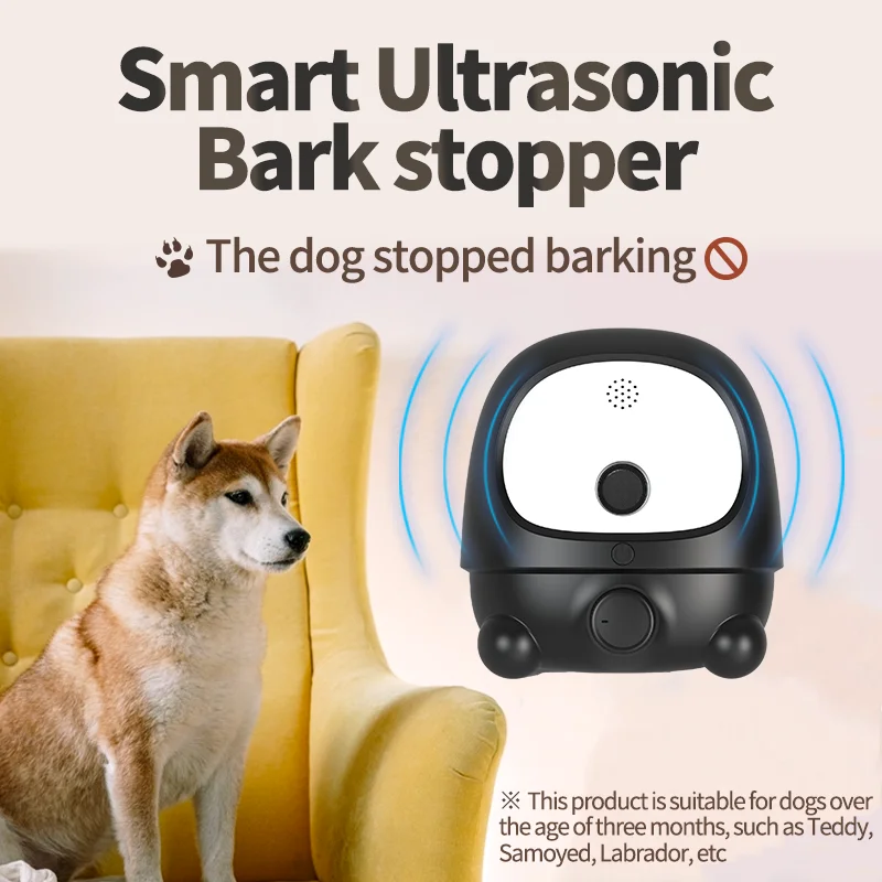 New Arrival Whosale OEM OEM Upgraded Bark Deterrent Outdoor Indoor Ultrasonic Dog Repeller Anti Bark Barking Control Device