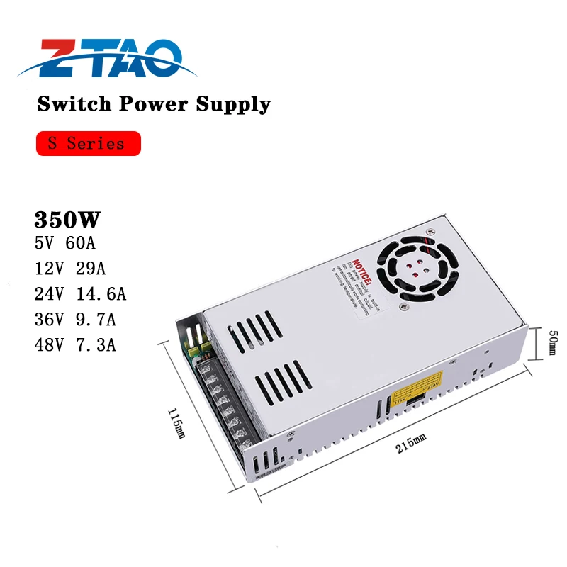 Original MEAN WELL LRS-350-5 350W 5V Switching Power Supply 5V 70A with outdoor power supply and cctv adapters 5vdc