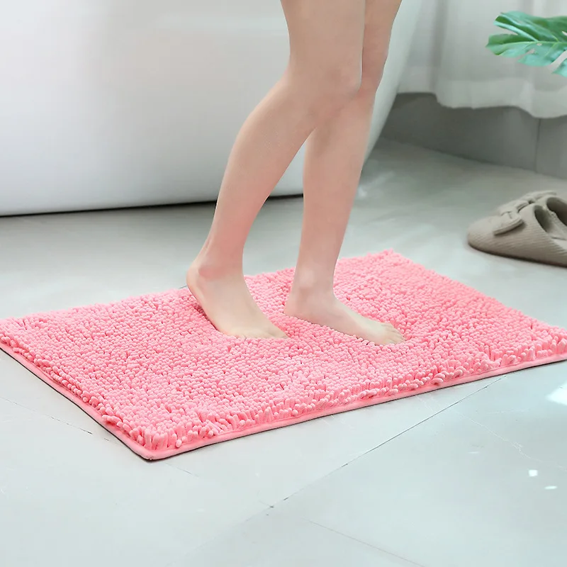 (CHAKME) popcorn bath mat microfiber 950g square-meter chenille bathmat fabric bathroom mat