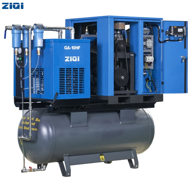  Промышленные встроенный 3.7KW/5HP винтовой воздушный компрессор с водяным баком и сушильная