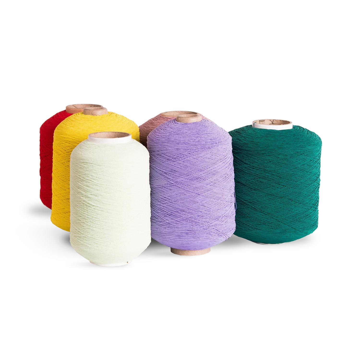 90#75/75 Polyester Rubber Covered Yarn Dyed Natural Elastic Texturized Rubber Thread for Knitting Socks