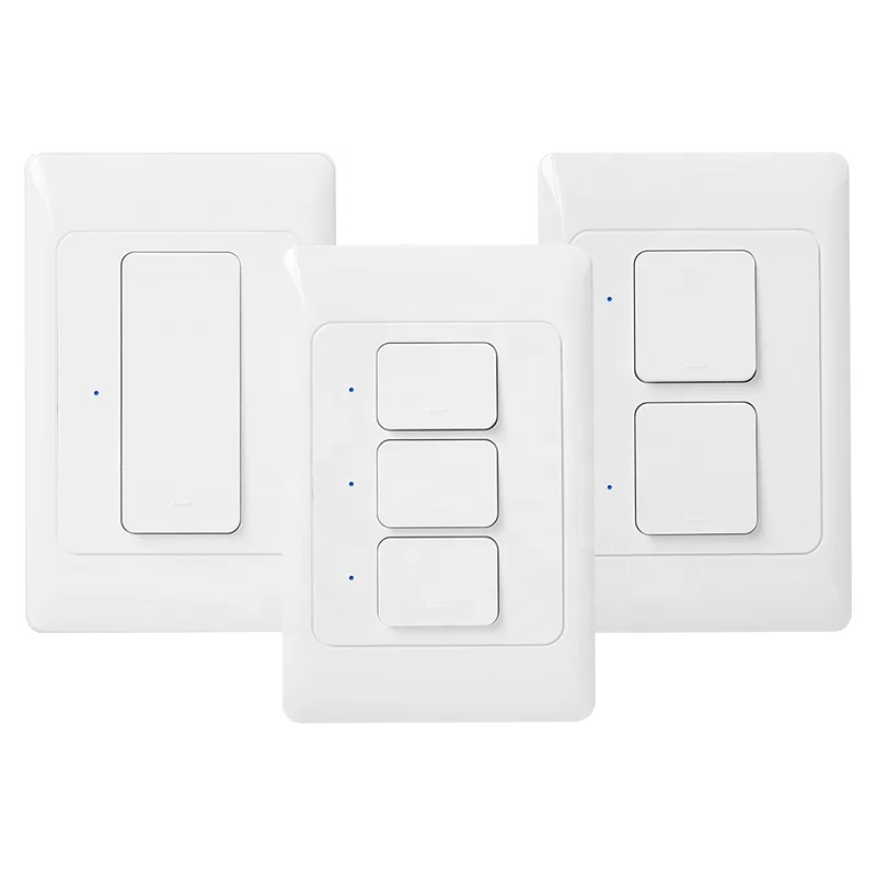 Tuya Smart 1/2/3 Gang Au Wifi Light Switch Touch Screen On/off smart switch Works With Google Home/alexa