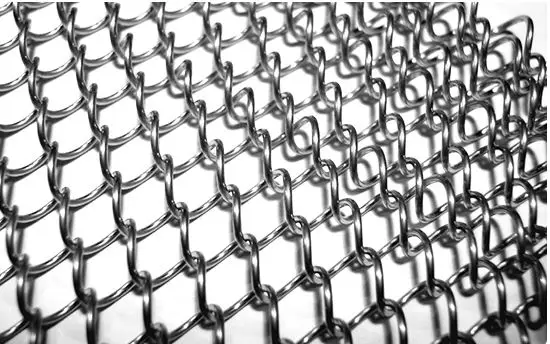 Decorative Metal Curtain Coil  Mesh Panel Wall Metal chain link  curtain