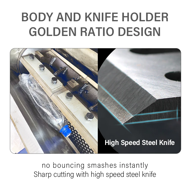 heavy duty waste PP PE PET HDPE plastic crushing machines