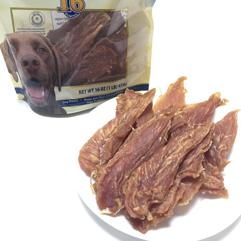 ODM OEM factory handmade chicken jerky dog snack chicken pruning molars dry bulk dog food