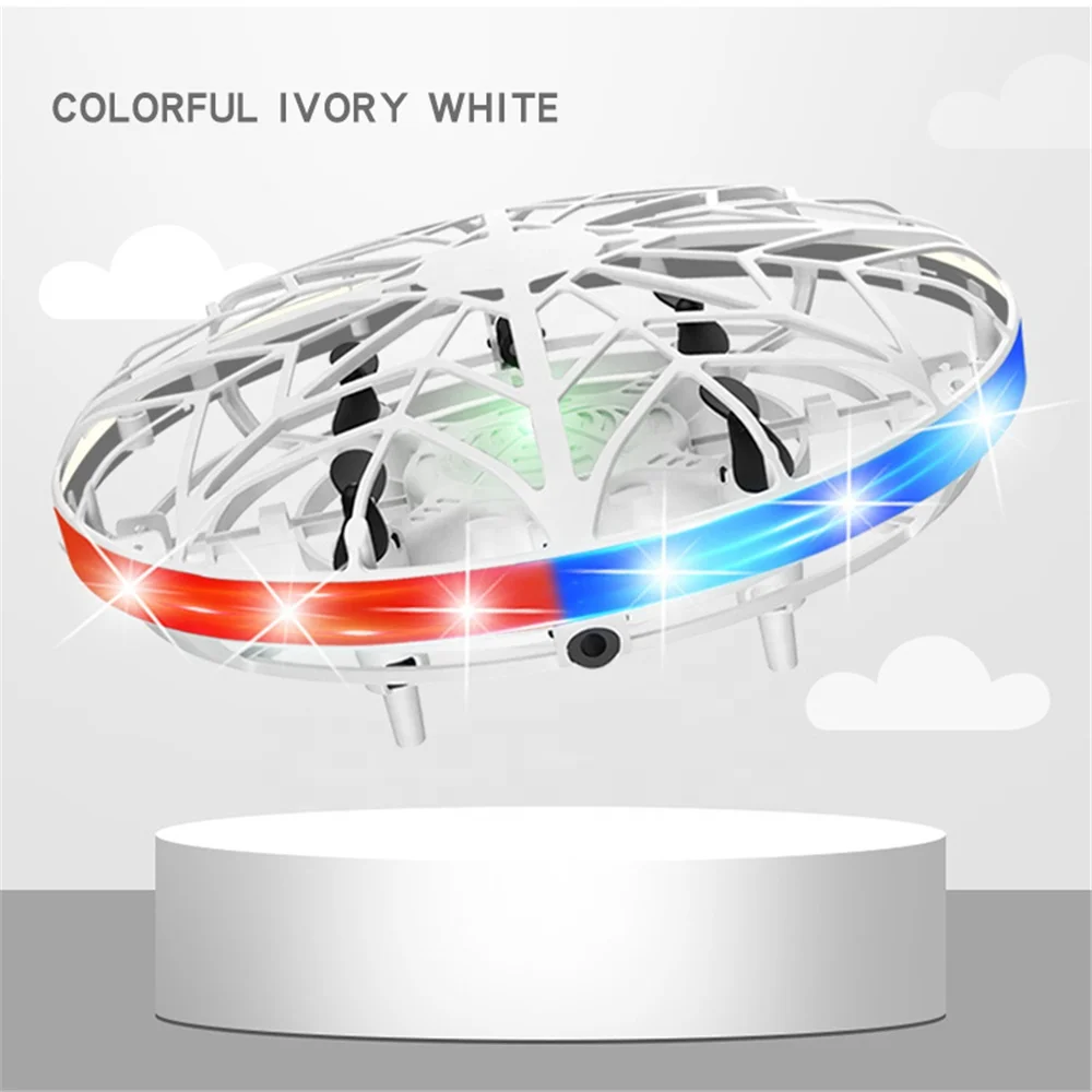 2022LED Hand Operated UFO Drone for Kids Flying Ball Drone Light Up Toys for Boys and Girls