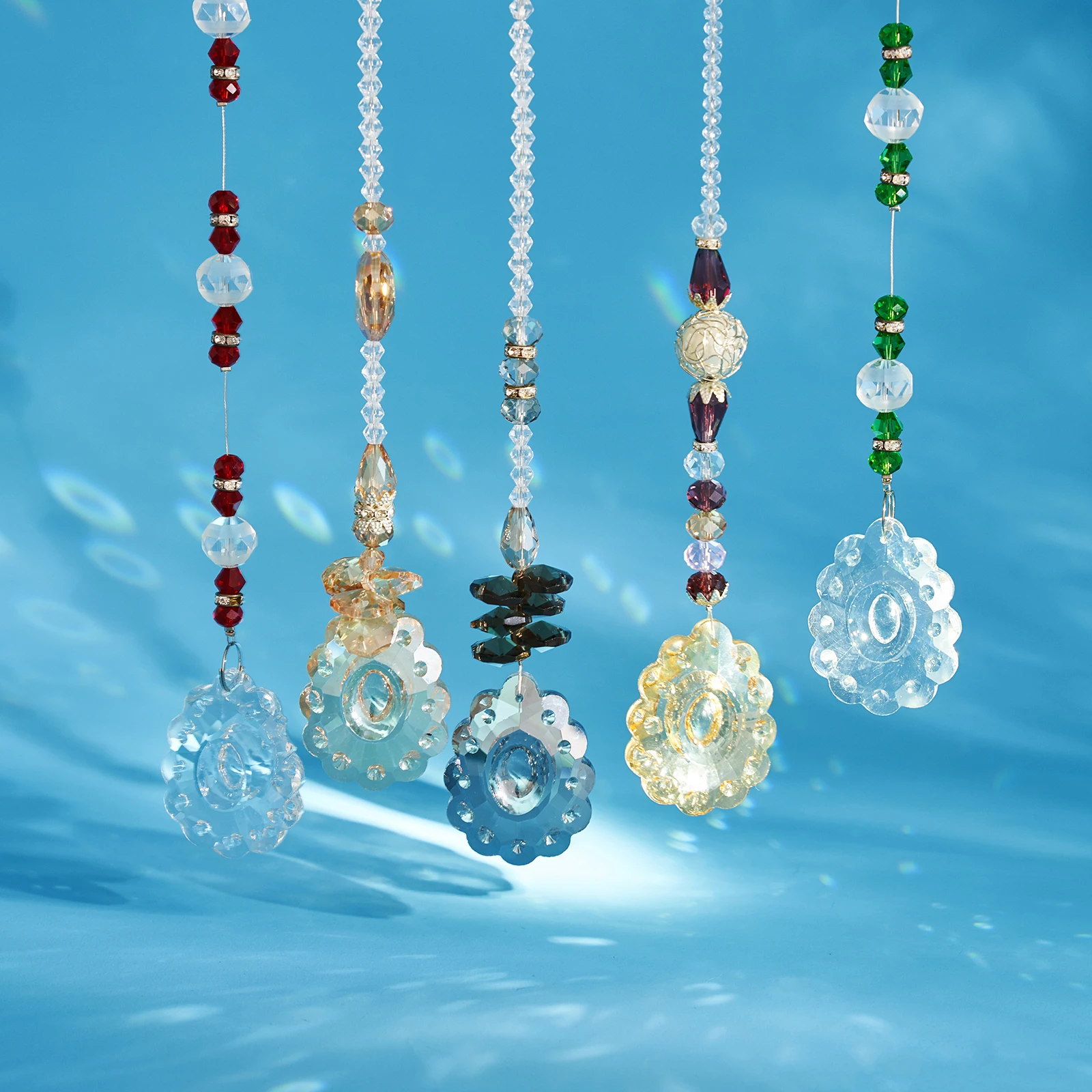 2021 Hot Sale JINGSHENG Chandelier Suncatchers Prisms Octogon  K9 Glass Drop Crystal Pendant for DIY Earring Accessories pendant