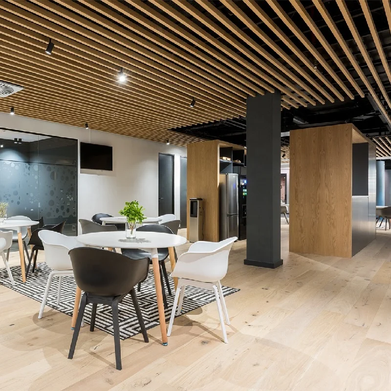 Creative Los Angeles Commercial Building Decoration U Baffle Aluminum Suspended Ceiling Factory Price Customized Modern Manybest