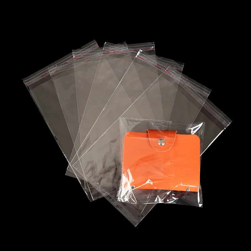 Custom Printed Biodegradable Large Sealing Opp Clear Cellophane Self Adhesive Opp Plastic Bag