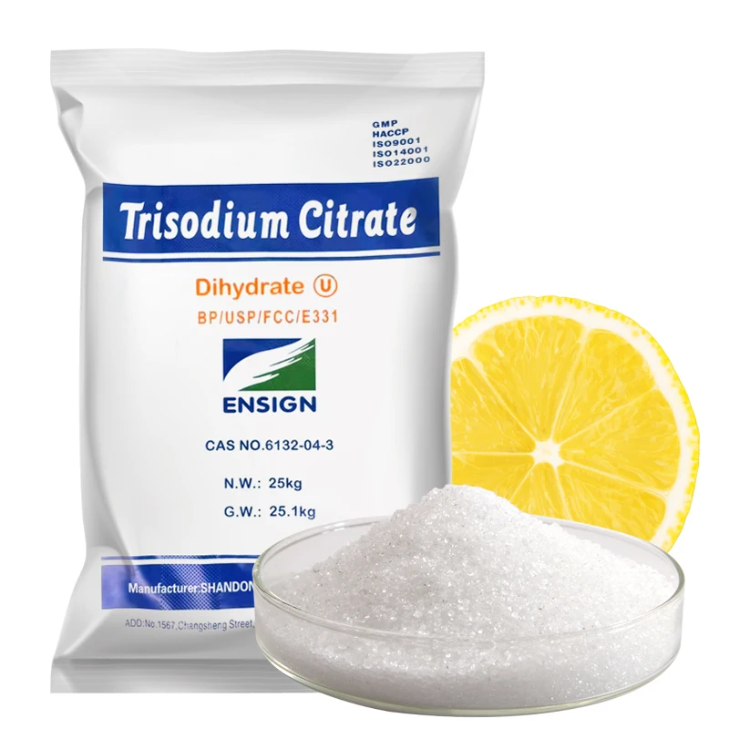 ENSIGN food grade Sodium citrate trisodium citrate branded