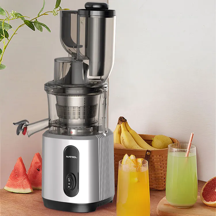 Fruit Machine Electric Household Vegetable Juice Multifunctional Slow Juicer Big Mouth Cold Press Commercial Orange ABS Housing